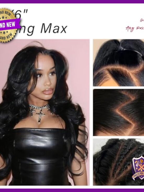 Human Hair Wig 18 Inch Body Wave Pre Plucked Pre Cut Glueless main image 6